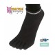 3 pack - TRAINER prstové kotníkové ponožky ToeToe černá