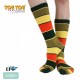 STRIPY prstové pruhované ponožky ToeToe tm. zelená